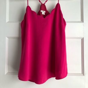 Jcrew scalloped tank